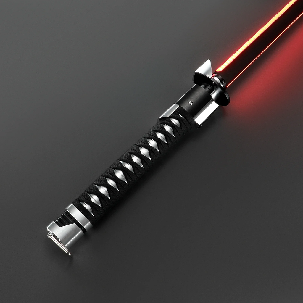 Customsaber Ronin Samurai Inspired Lightsaber Pixel Pogo Core Black Cloth Wrapped Hilt 35.9CM