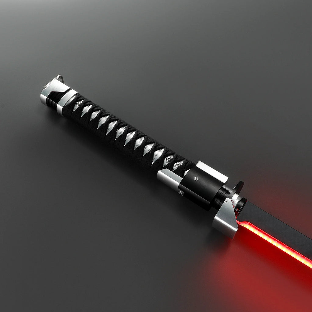 Customsaber Ronin Samurai Inspired Lightsaber Pixel Pogo Core Black Cloth Wrapped Hilt 35.9CM