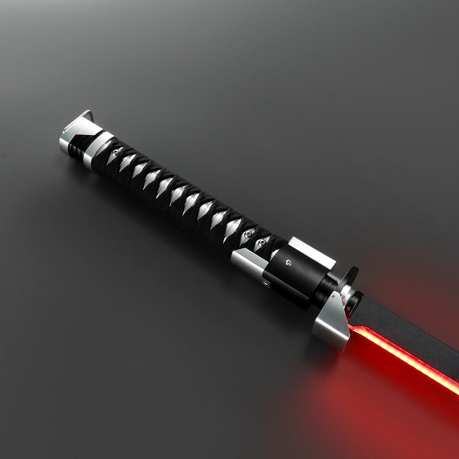 Customsaber Ronin Samurai Inspired Lightsaber Pixel Pogo Core Black Cloth Wrapped Hilt 35.9CM