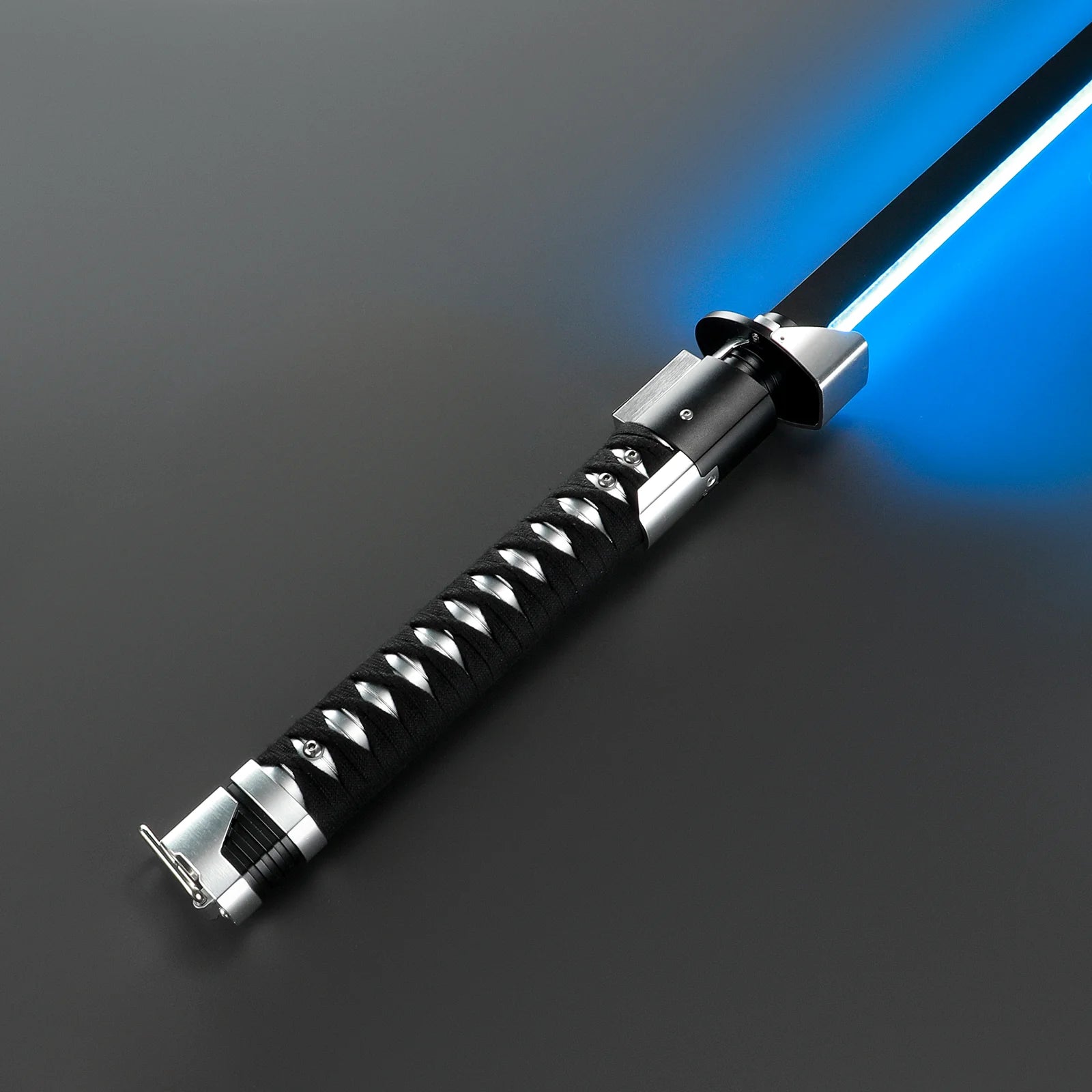 Customsaber Ronin Samurai Inspired Lightsaber Pixel Pogo Core Black Cloth Wrapped Hilt 35.9CM