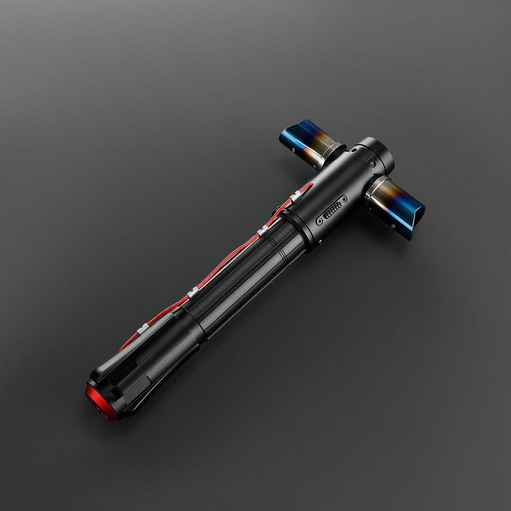 Customsaber Crossguard KR Ren Light Saber Red KR Black Series XENO