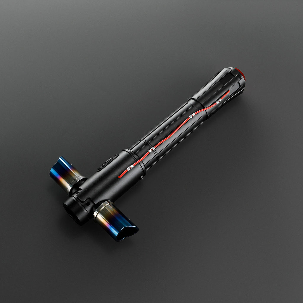 Customsaber Crossguard KR Ren Light Saber Red KR Black Series XENO