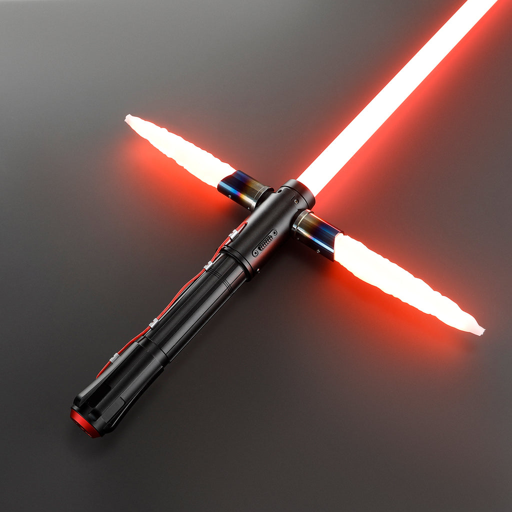 Customsaber Crossguard KR Ren Light Saber Red KR Black Series XENO