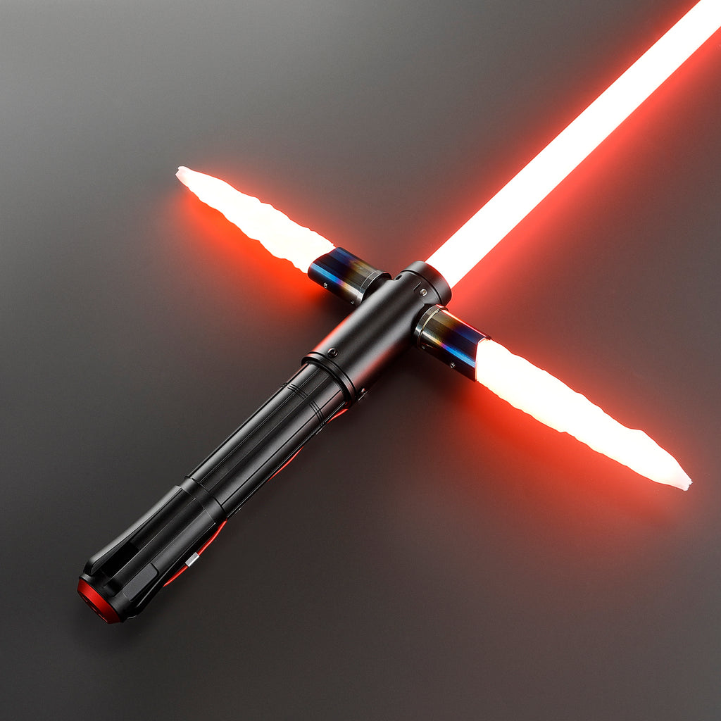Customsaber Crossguard KR Ren Light Saber Red KR Black Series XENO