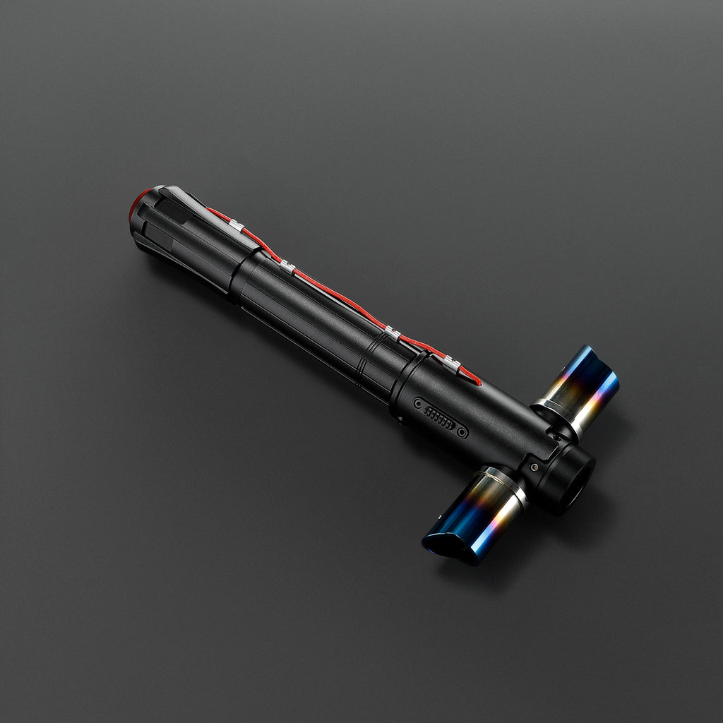 Customsaber Crossguard KR Ren Light Saber Red KR Black Series XENO