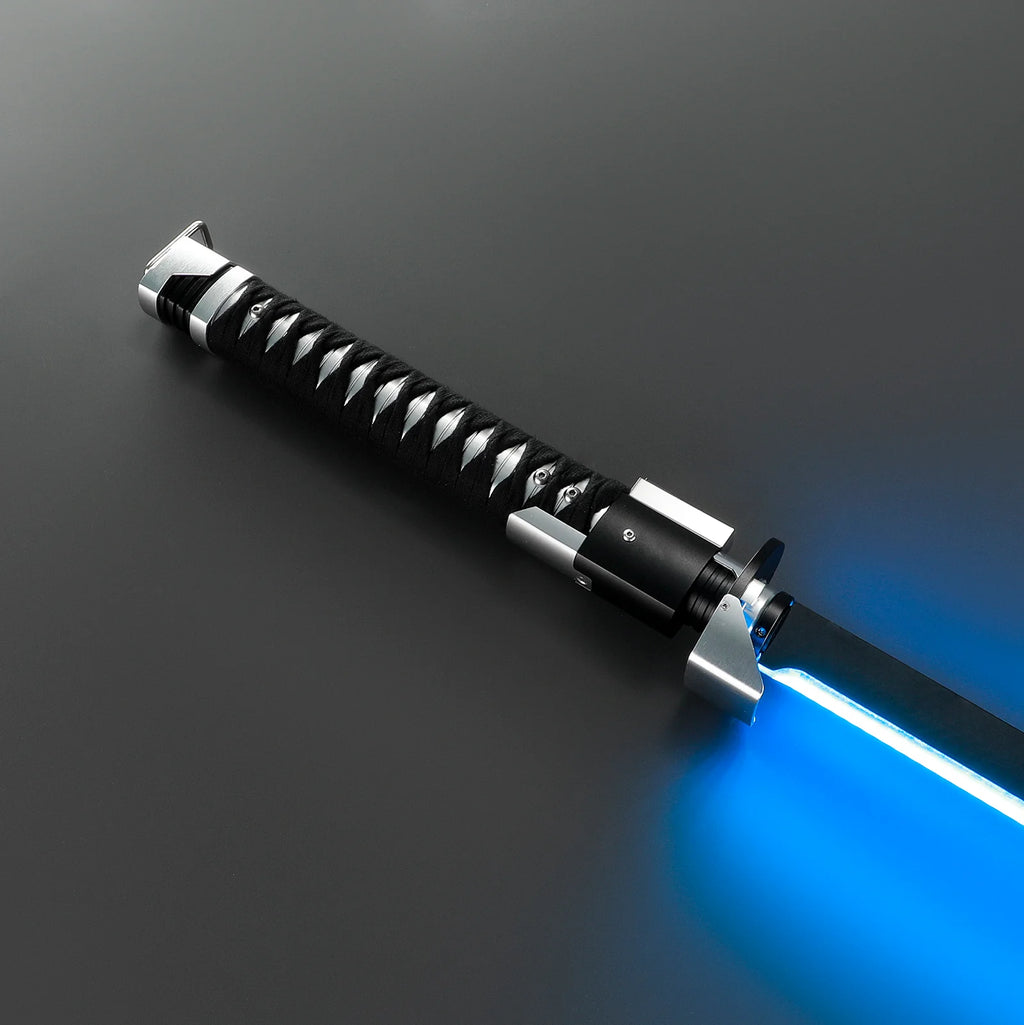 Customsaber Ronin Samurai Inspired Lightsaber Pixel Pogo Core Black Cloth Wrapped Hilt 35.9CM