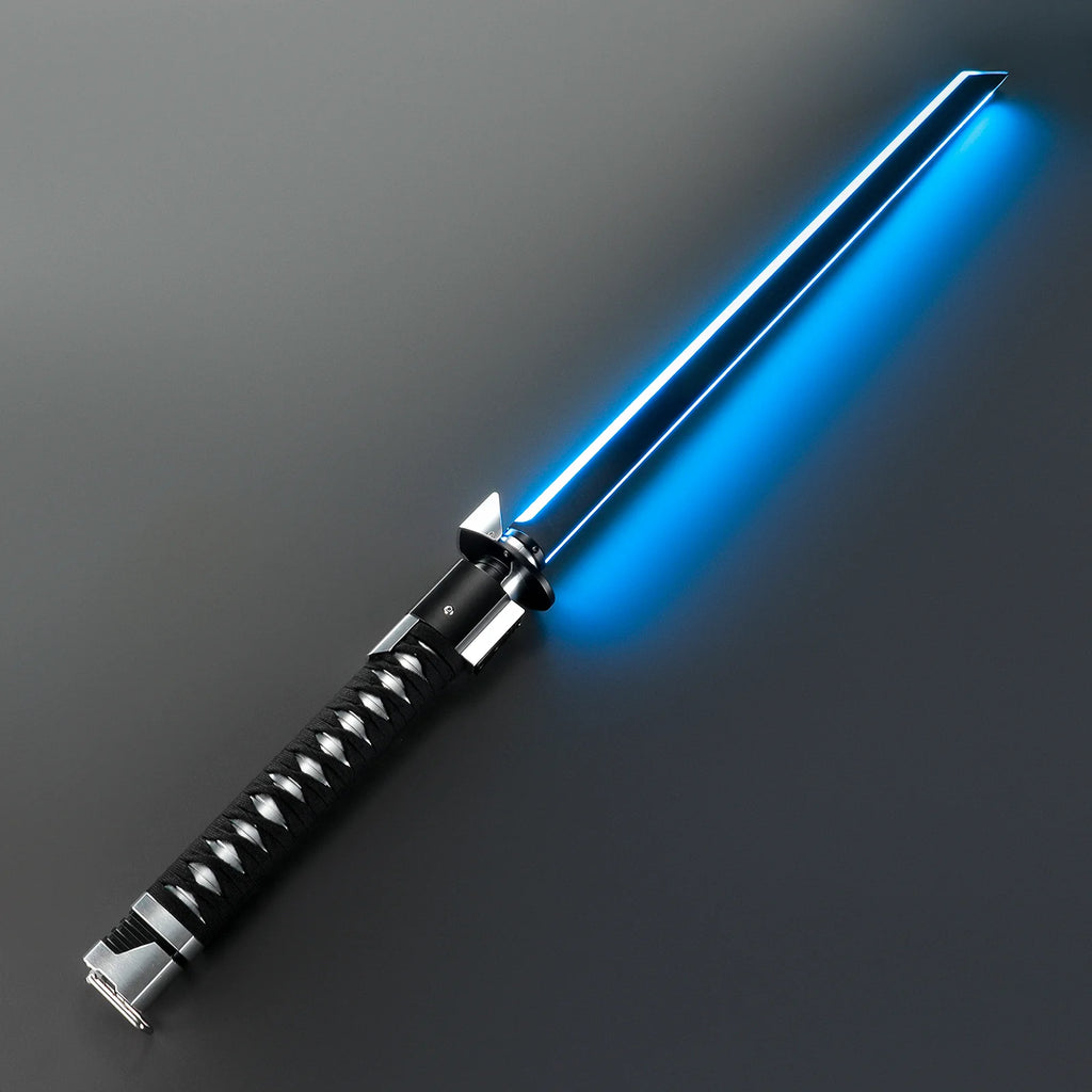 Customsaber Ronin Samurai Inspired Lightsaber Pixel Pogo Core Black Cloth Wrapped Hilt 35.9CM
