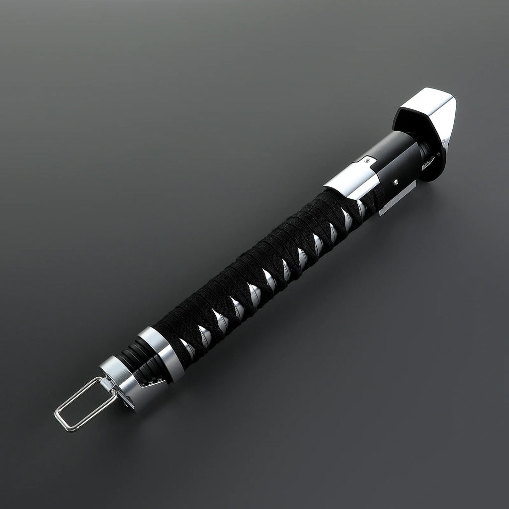 Customsaber Ronin Samurai Inspired Lightsaber Pixel Pogo Core Black Cloth Wrapped Hilt 35.9CM