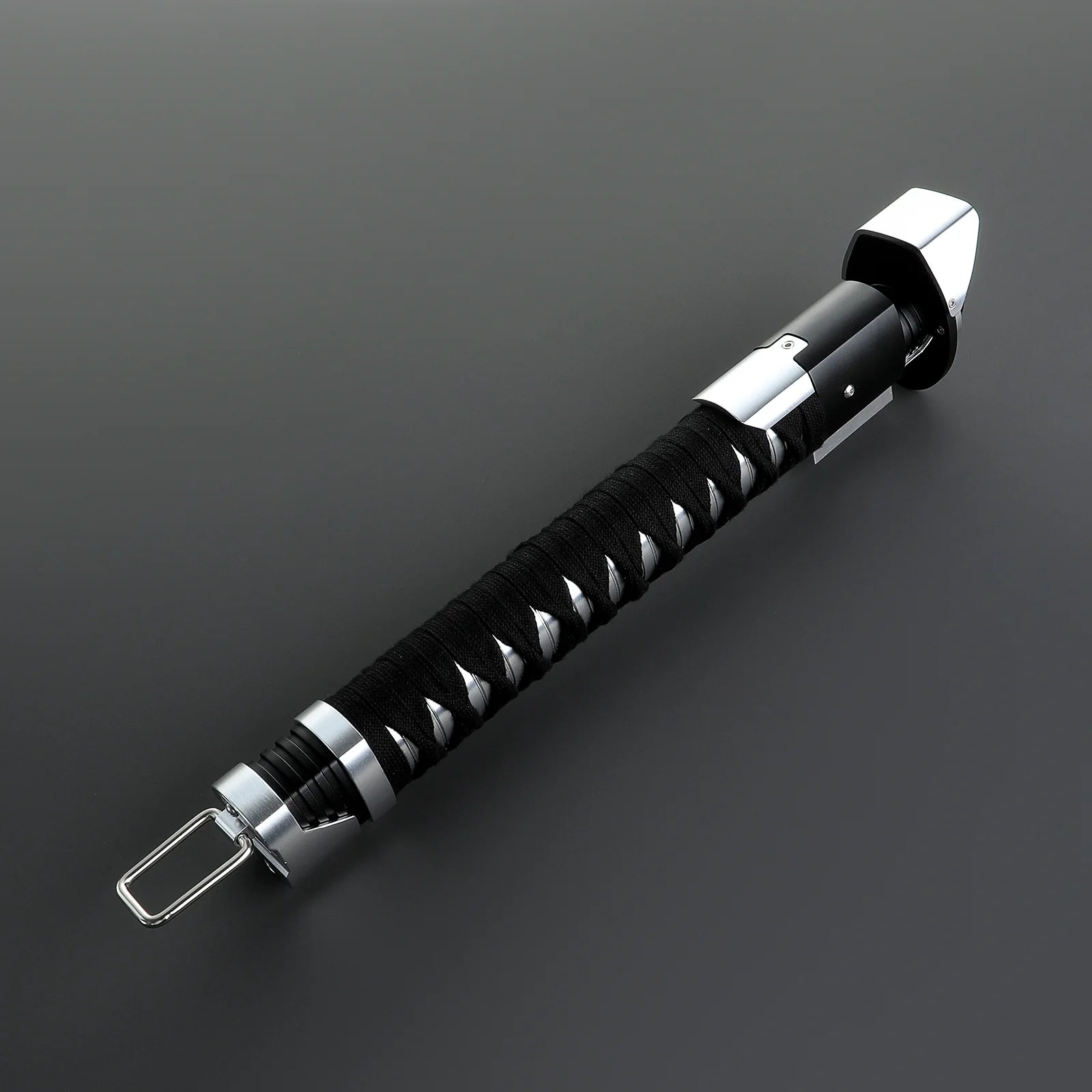 Customsaber Ronin Samurai Inspired Lightsaber Pixel Pogo Core Black Cloth Wrapped Hilt 35.9CM