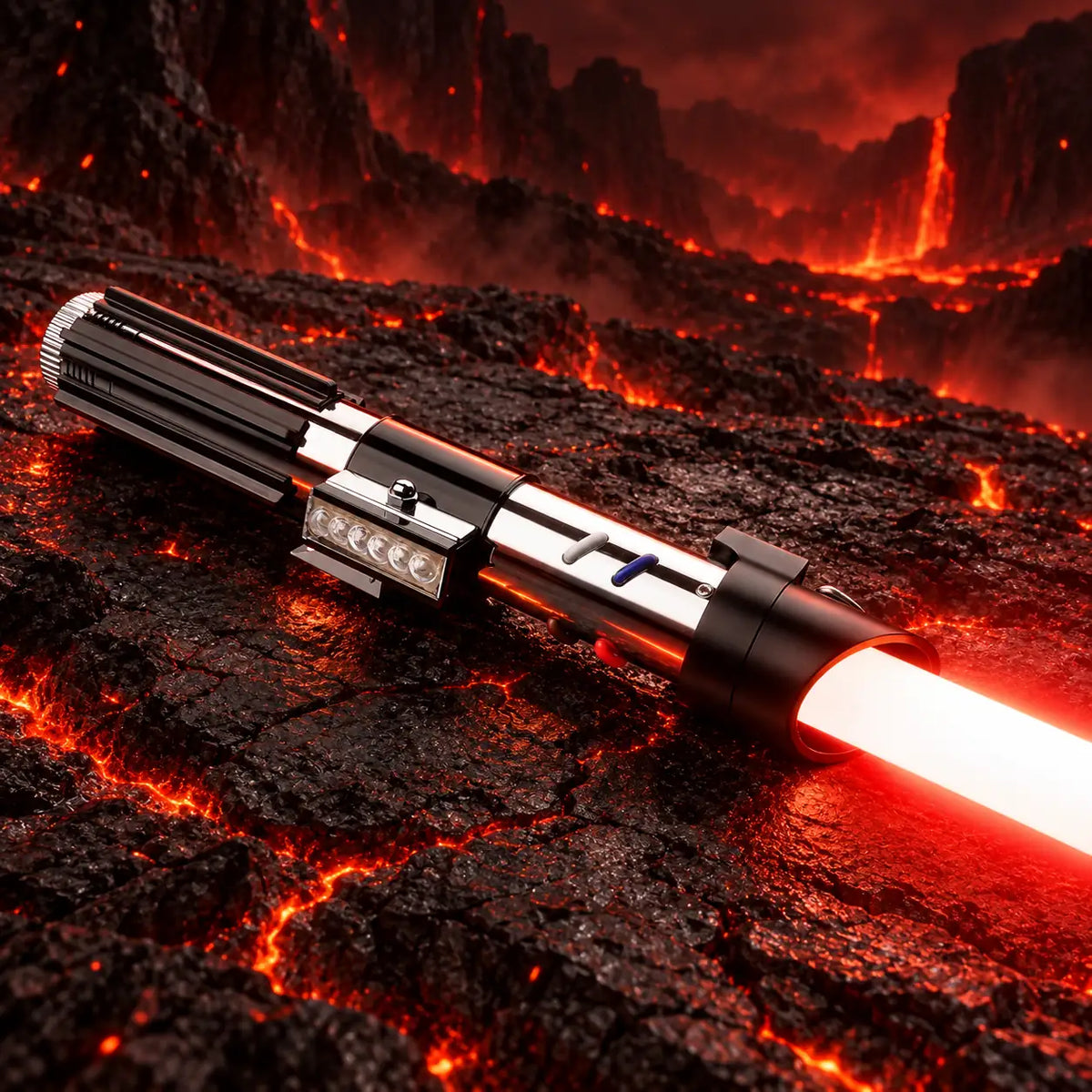 Sith Lord Vader DV Light Saber Dark Side Red Dueling Saber