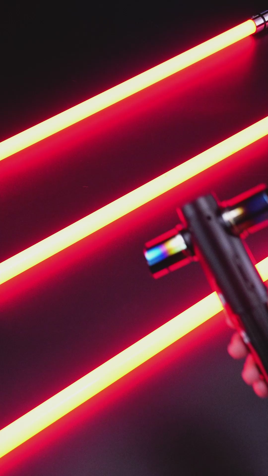 Customsaber Crossguard KR Ren Light Saber Red KR Black Series XENO