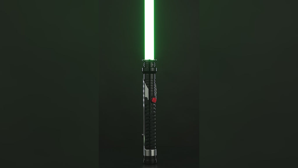 Customsabers QG J Qui Gon Jinn Lightsaber Green Saber EP1 FX Xenopixel V3 Hilt 30.5CM